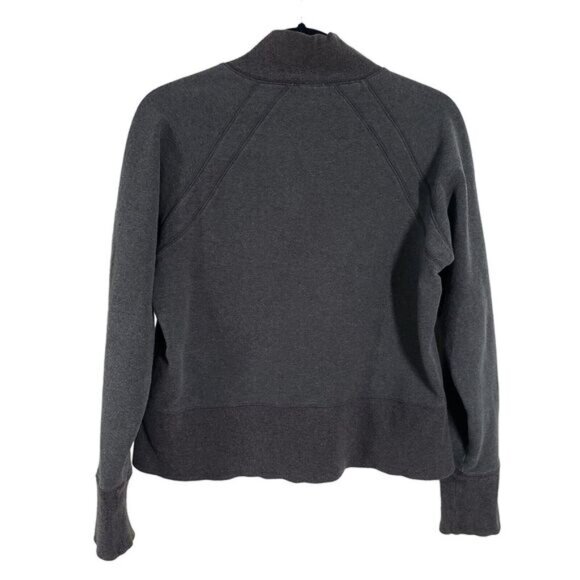 Champion Jacket Women XL Gray Fleece Full Zip Sweatshirt Yoga Workout Y2k Fitted - Picture 15 of 16